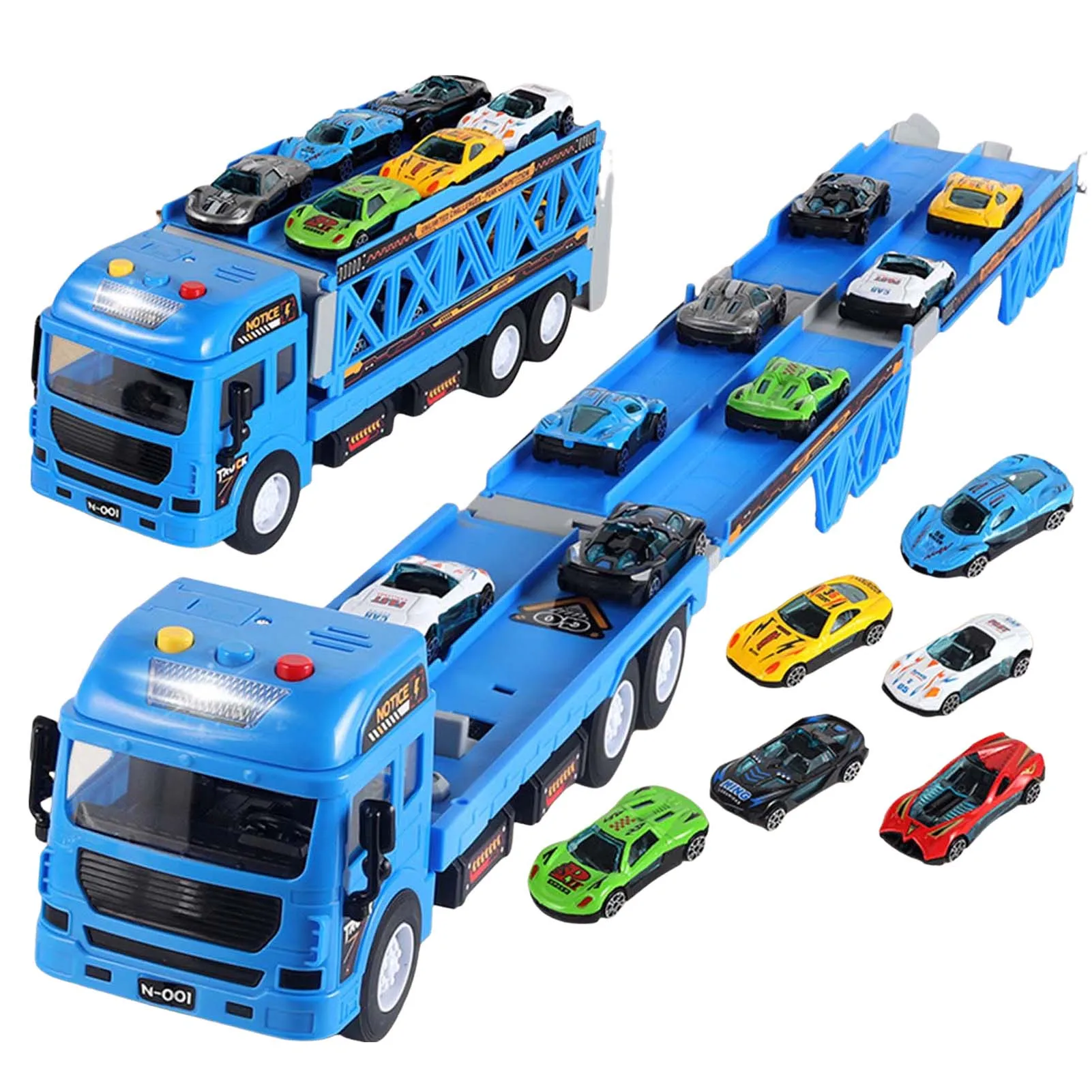 

Children's Deformed Ejection Car Toys Durable Alloy Car Track Racing Storage Container Toy for Kids Christmas Amusement Toys