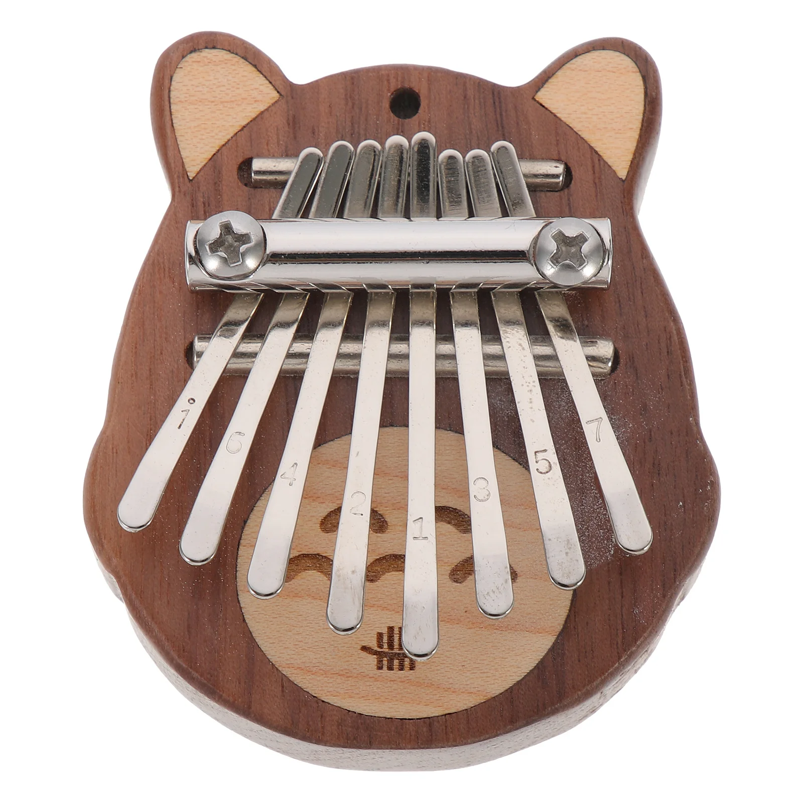

1 set Thumb Piano With Hanging Rope Mini Kalimba For Beginners Kids Music Portable Wooden Finger Piano Melodious Sound