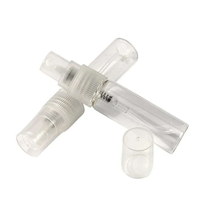 

B28C-75Pcs Mini 5Ml Glass Refillable Travel Perfume Empty Bottle Atomizer Pump Spray