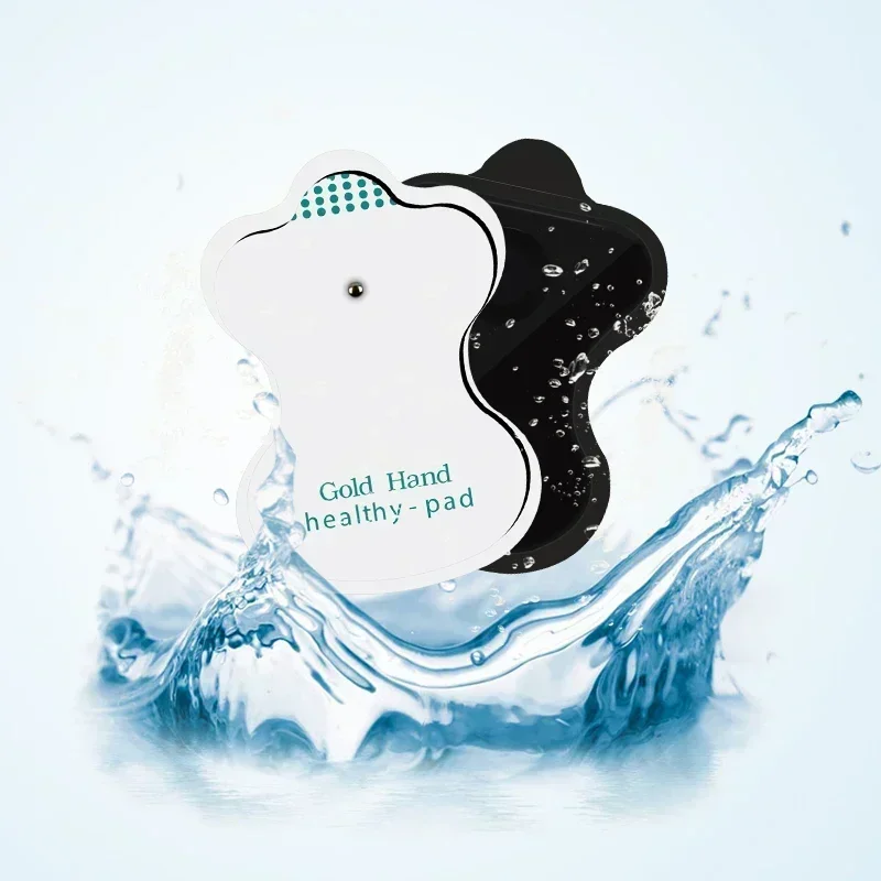 Almohadillas de electrodos de Gel para dispositivo de fisioterapia de acupuntura Tens, parche adhesivo estimulador de masaje muscular Ems de pulso adelgazante, 10/50 Uds.