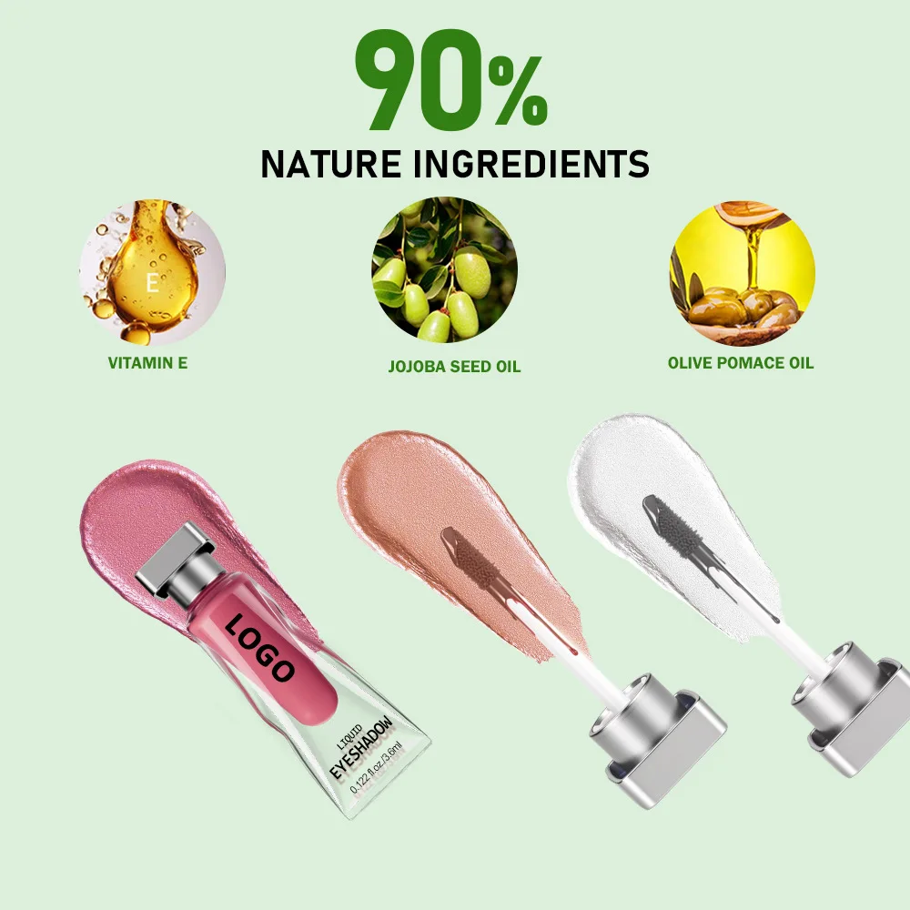 18-Shade Liquid Eyeshadow Custom Logo Vegan Pearlescent Matte Pigement Long Lasting Waterproof Private Label Makeup Wholesale