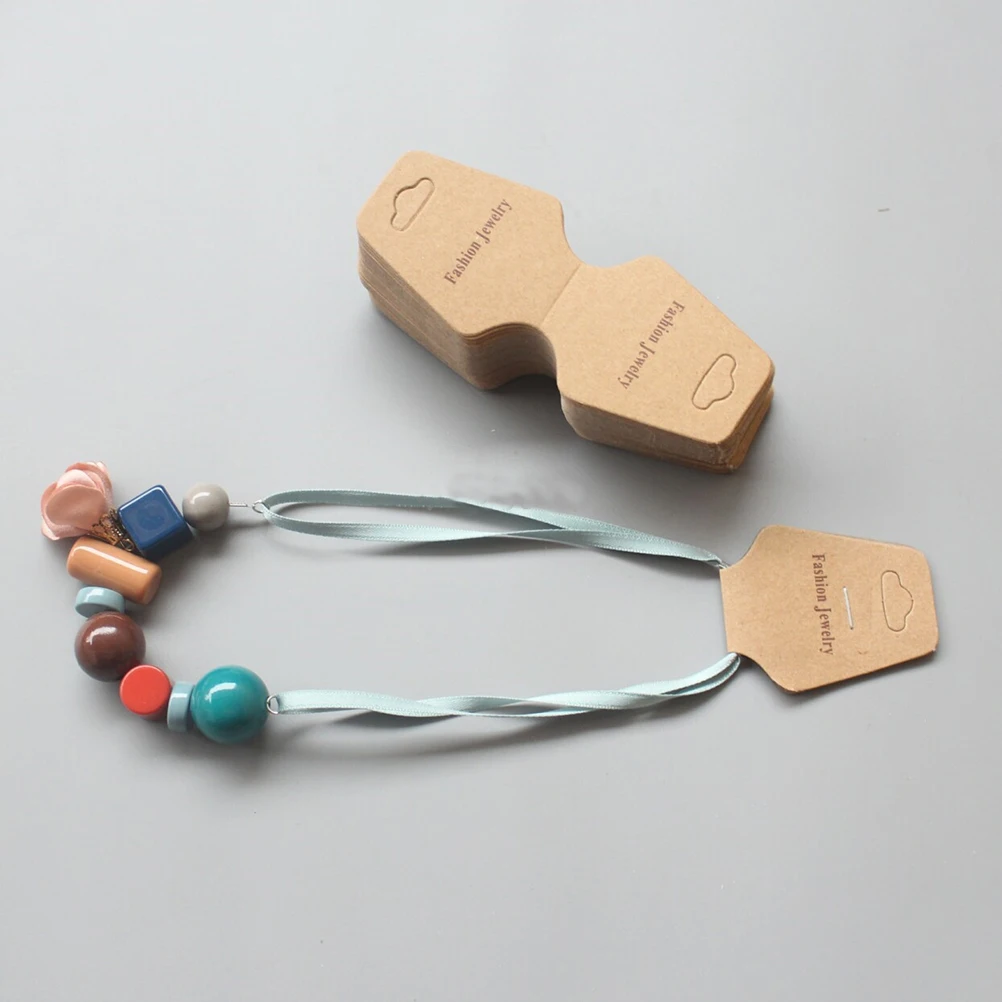 100 Pcs Kraft Paper Packaging Short Message Tags Name Price Labels Party Gift Natural