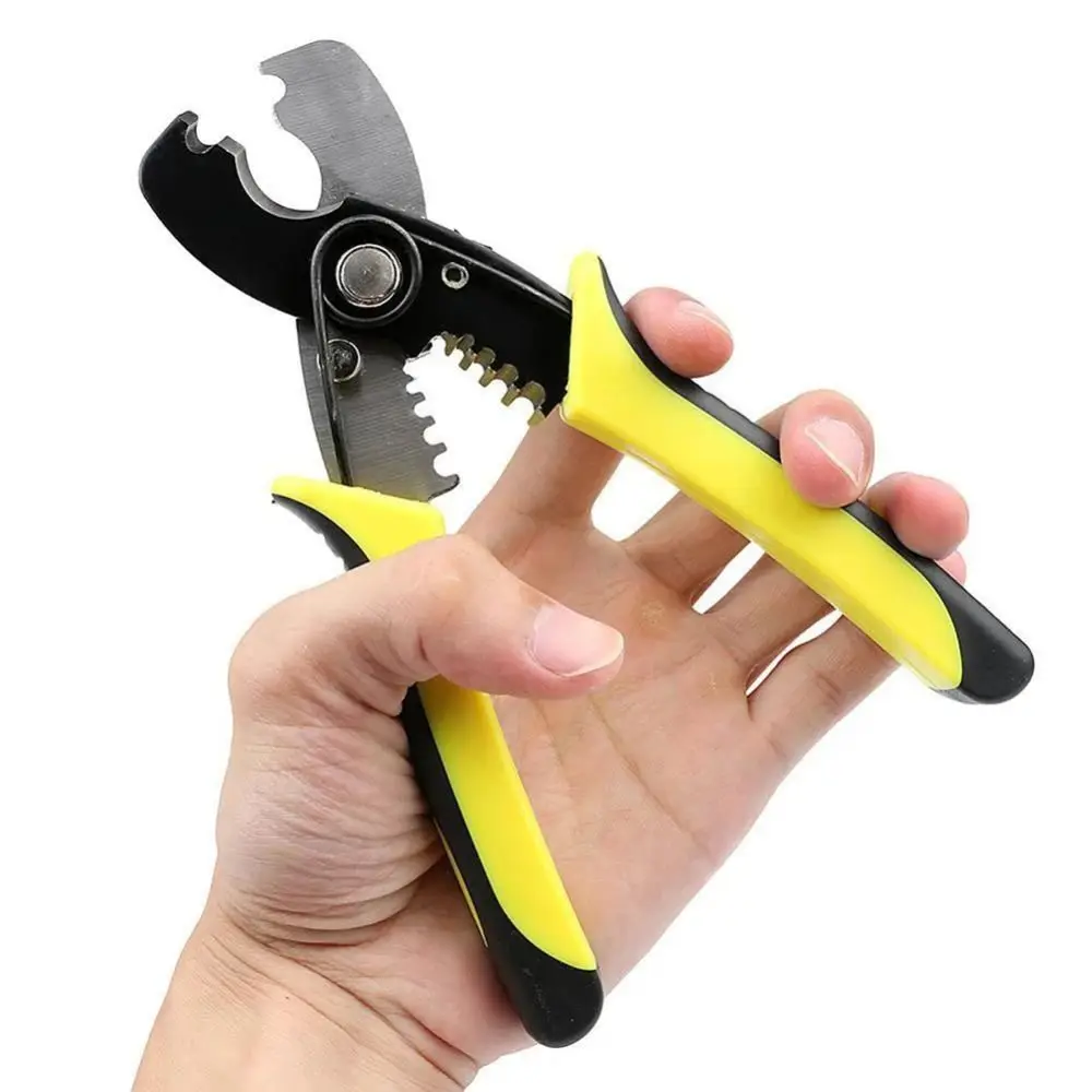 

Manganese Steel Wire Cutting Tool Professional Grade 2-In-1 Design Cable Stripping Tool Versatile Function High-Quality
