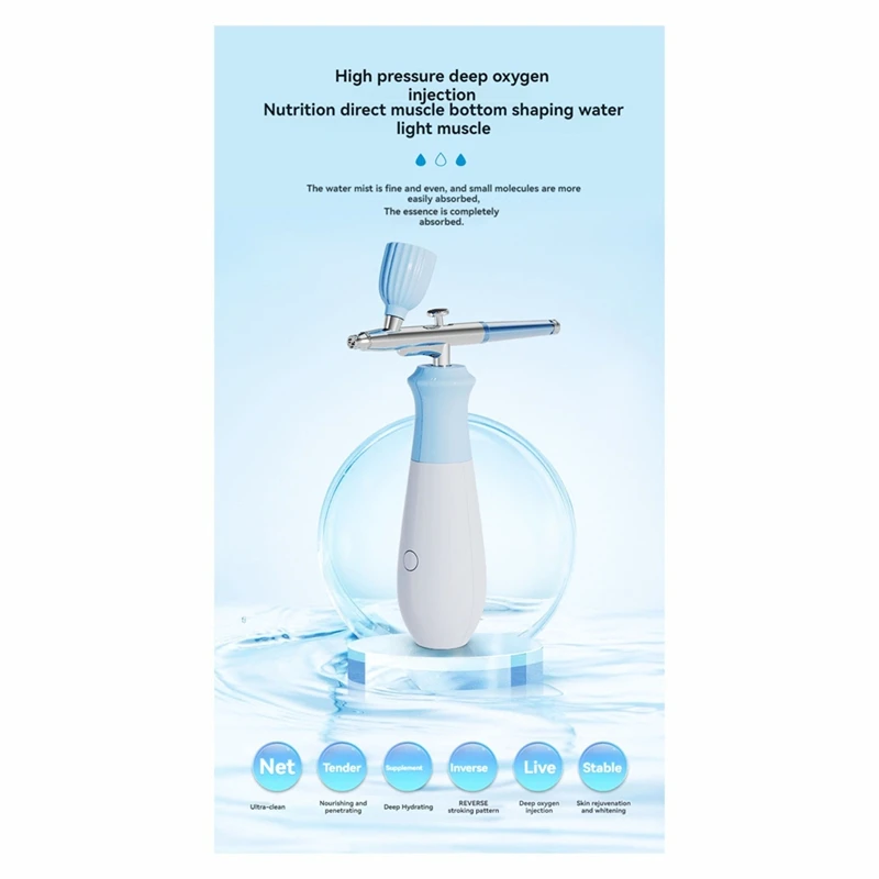 Rechargeable Cordless Airbrush Compressor Auto Handheld Portable Wireless Air Brush for Art Makeup Water Replenishing image 5