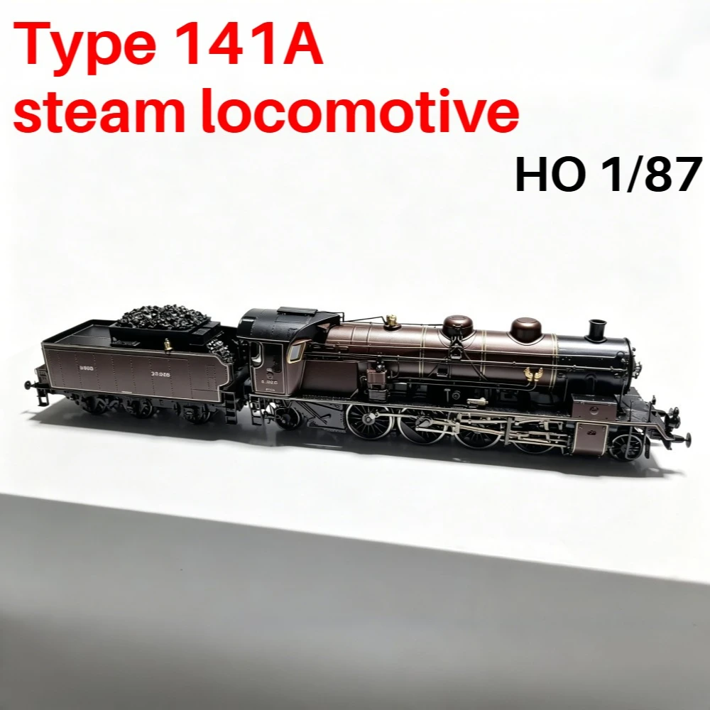 Clearance Sale 1/87 Scale HO Train Model MB-155S 4.1126 Steam Locomotive Brown Paint Digital Sound Toy Train Boys Toy Gift
