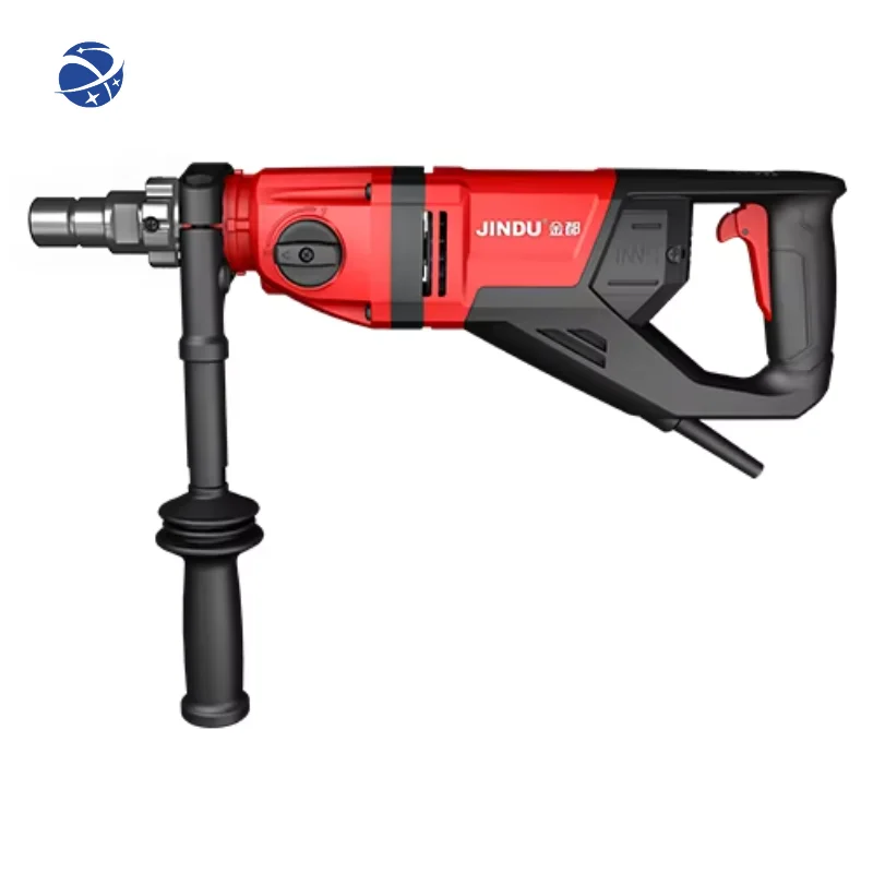 JINDU 2000W Handheld Micro Percussion Concrete Core Drill Machine - Two speeds with level indicator light, Auto-stop design