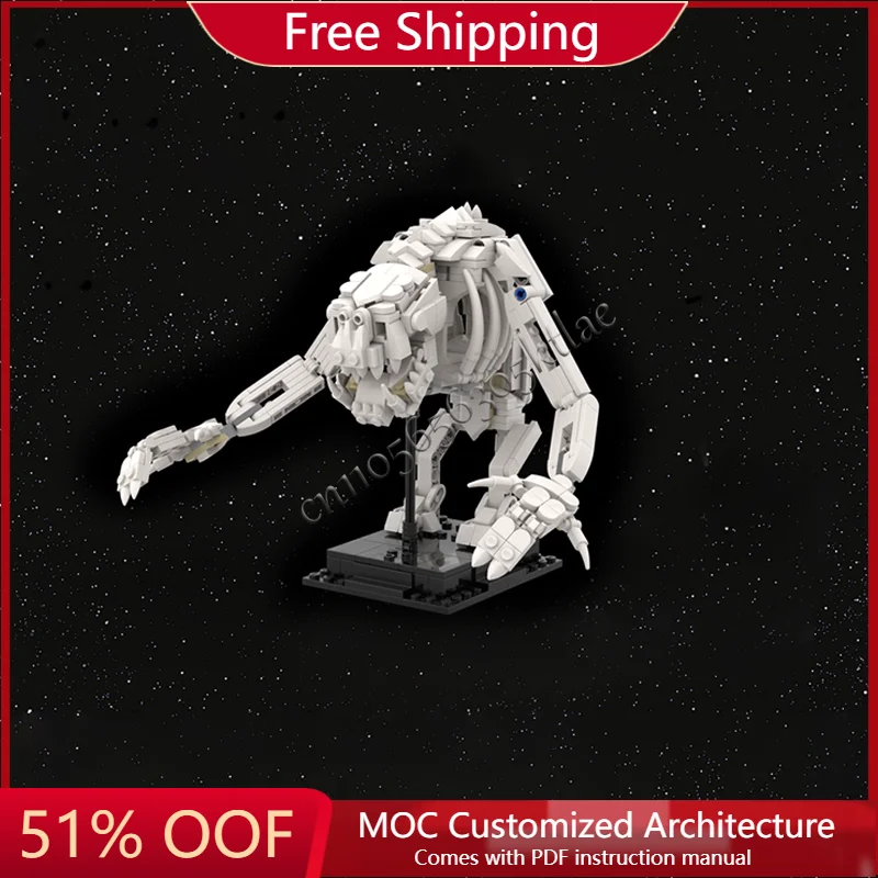 جديد 447 أجزاء MOC سلسلة الأفلام الشهيرة حفريات الديناصور نموذج اللبنات تقنية الإبداعية المرآب الطوب ألعاب أطفال هدية #1