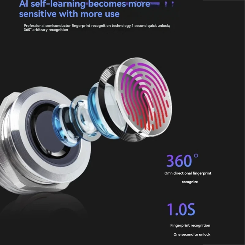 Fingerprint Access Controller Nfc Electric Lock Control Relay Module Ic Card Induction Switch Bicycle Diy Unlock S2