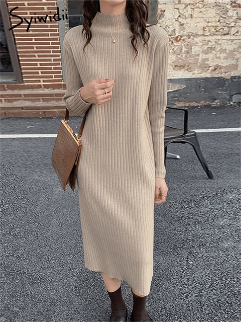 Full length sweater dress best sale