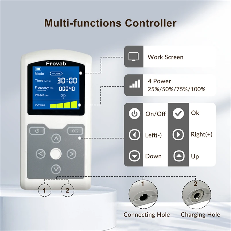 Mesin Stimulator otak 1-50hz peralatan terapi fisik dapat disesuaikan untuk penyakit PSP Post gangguan stres lemah