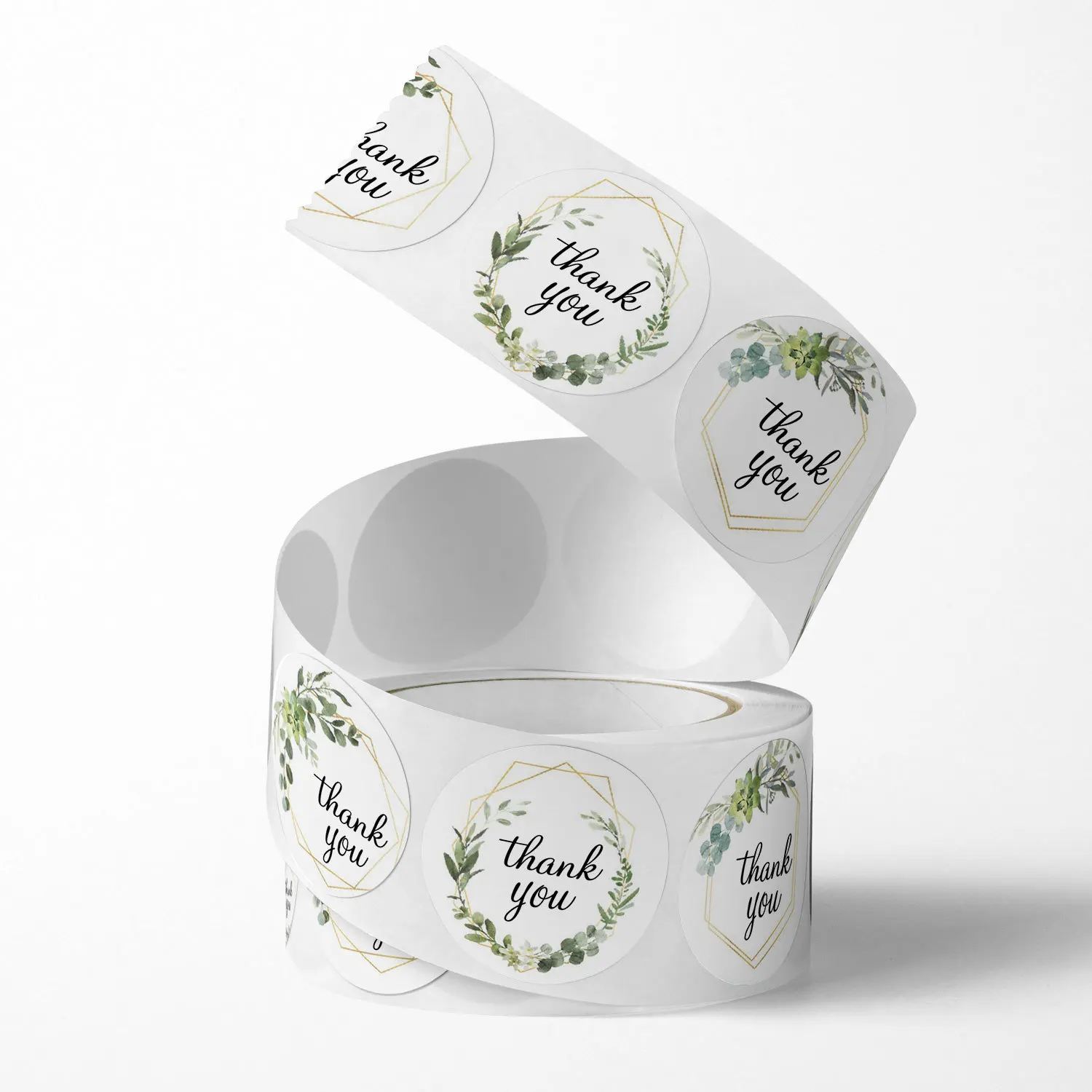 50-500 قطعة 1 بوصة الزهور تسميات مستديرة شكرا لك ملصقات الخبز ختم تسميات لمتجر الأعمال حزمة هدية ملصق حفل زفاف #3