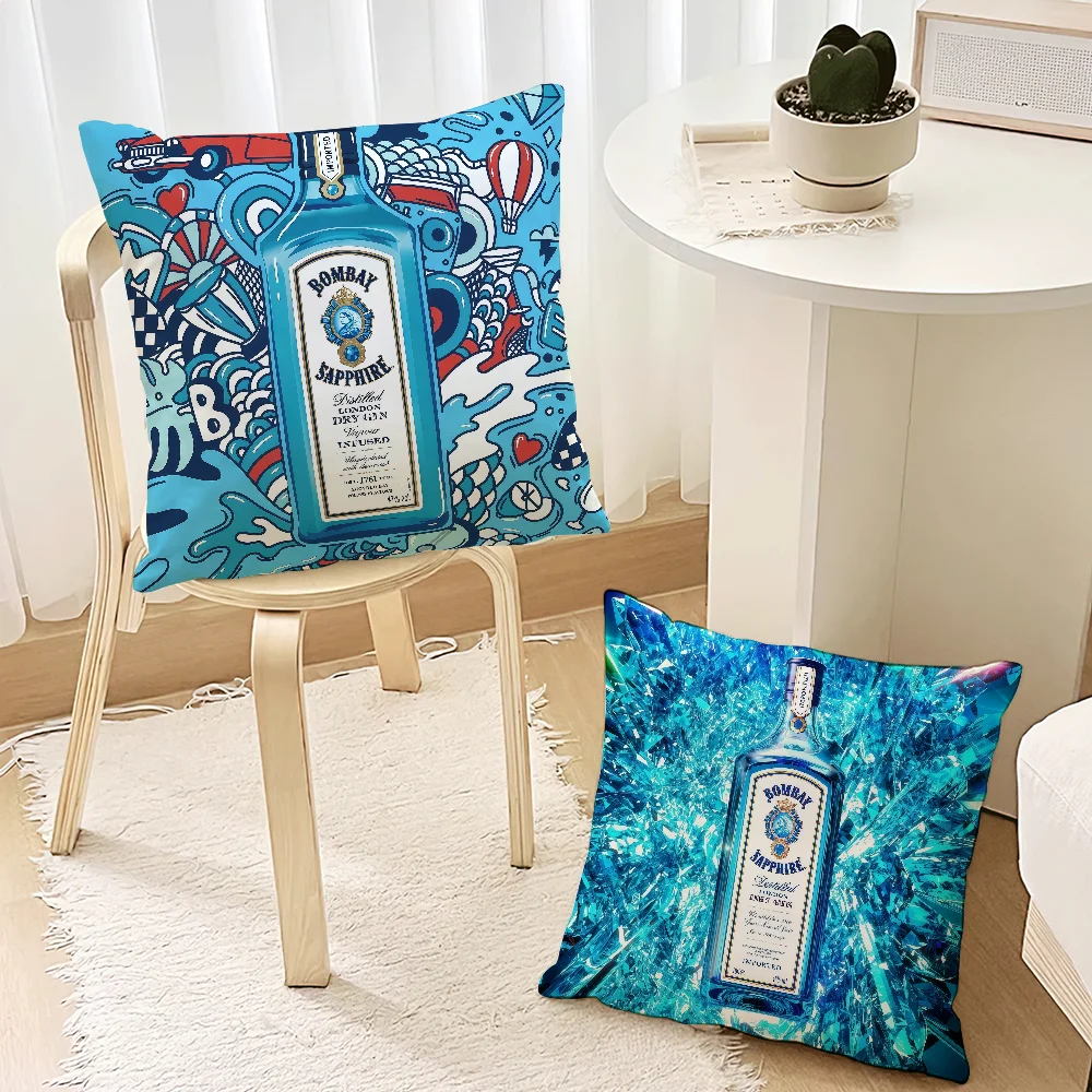 cushion cover Soft Comfortable For Sofa Sapphire Living Room Home B-Bombay Office Decor Logo Pillow Case Protective Covers