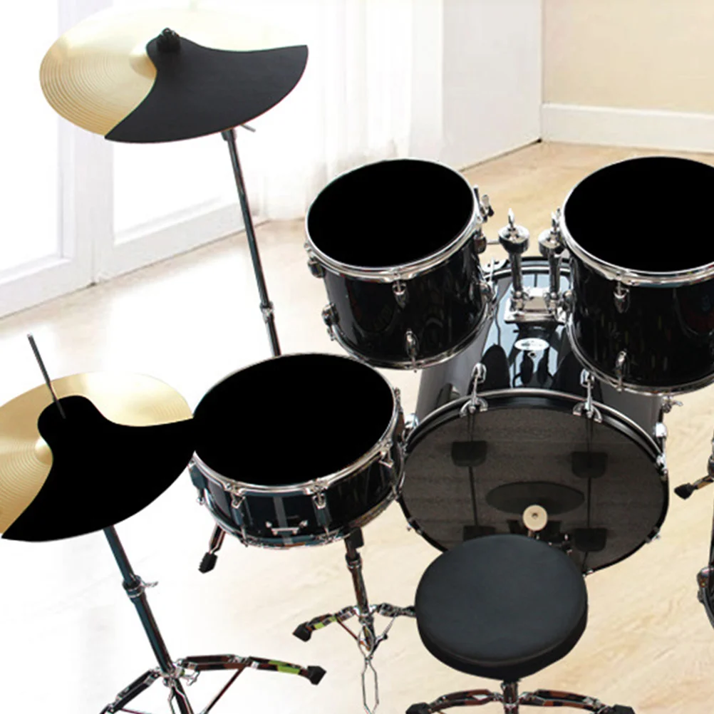 4 Pcs Drum Accessories Mute Pads 12 Inch Snare Suite Noise-absorbing Drums Foam Practice 14