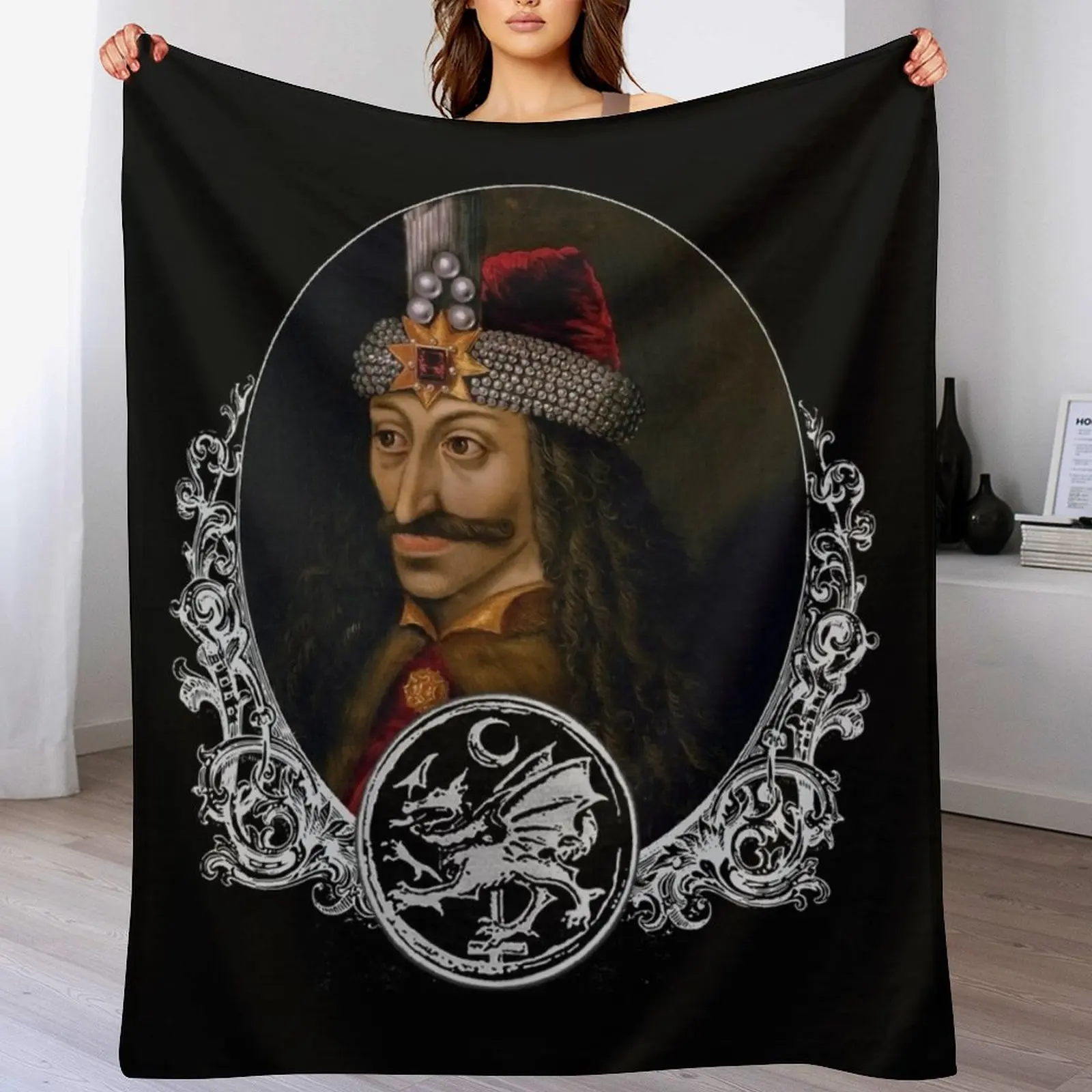 Vlad Dracula Throw Blanket halloween Luxury Brand Plush Flannels Blankets