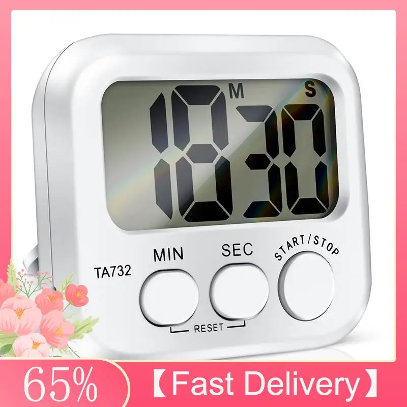 A61Z bietet digitalen Küchentimer, großes Display mit großer Schriftart, magnetischer Kochtimer auf der Rückseite, lauter Alarm