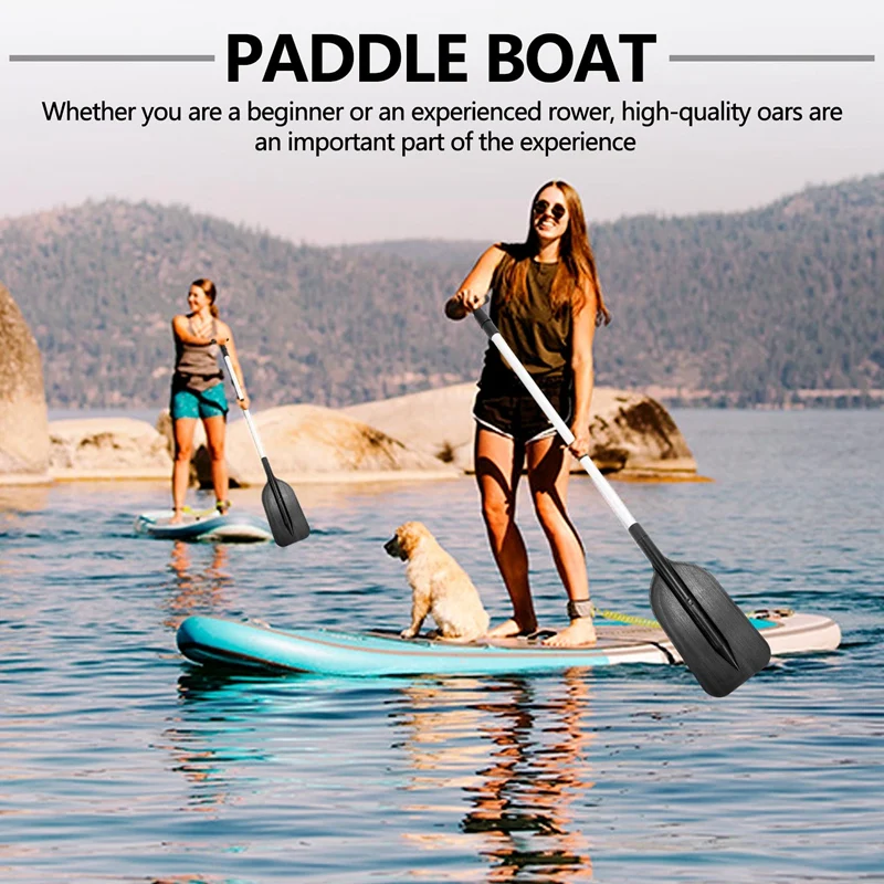 Portable Rafting Boat Floating Outdoor Kayak Water Sport Tool Kayak Paddle Telescopic Paddle Plastic Boat Oar