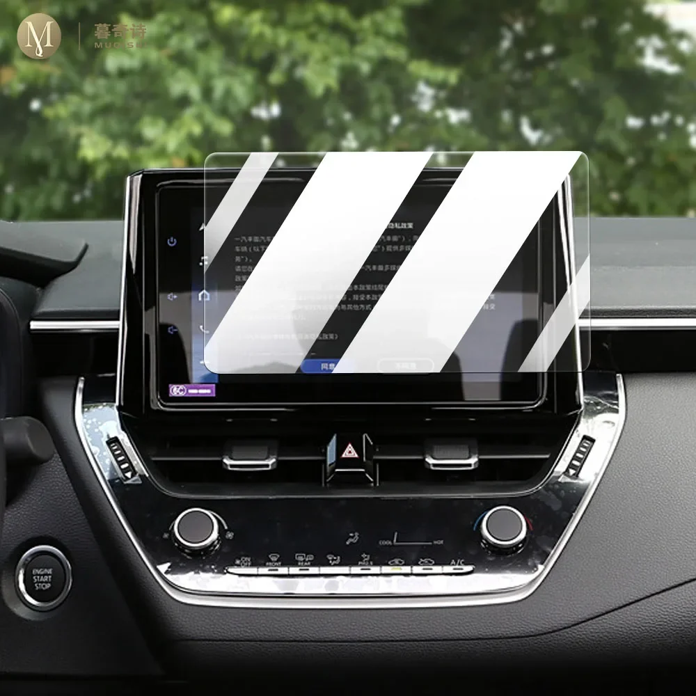 

MUQSHI Car GPS navigation film LCD screen Tempered glass protective film Anti-scratch Film Interior For Toyota Corolla 2022-2024