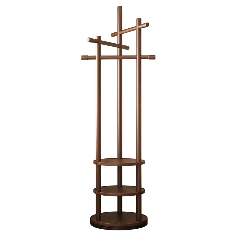 Rotating coat rack, home bedroom storage rack, upright clothes rack