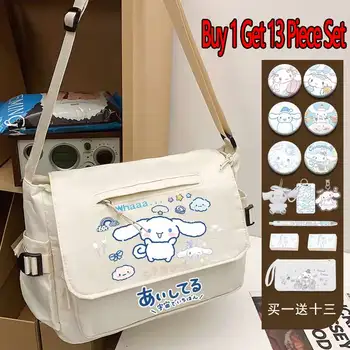 Sanrio Kawaii Yugui cane da viaggio per lavorare borsa a tracolla moda giovanile borsa a tracolla borsa a tracolla in tela per studenti
