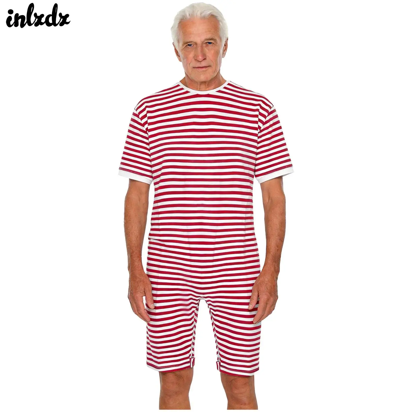 Adults Mens Back Zipper Anti-strip Adaptive Jumpsuit Special Needs And Disabilities One-piece Elderly Special Needs Romper