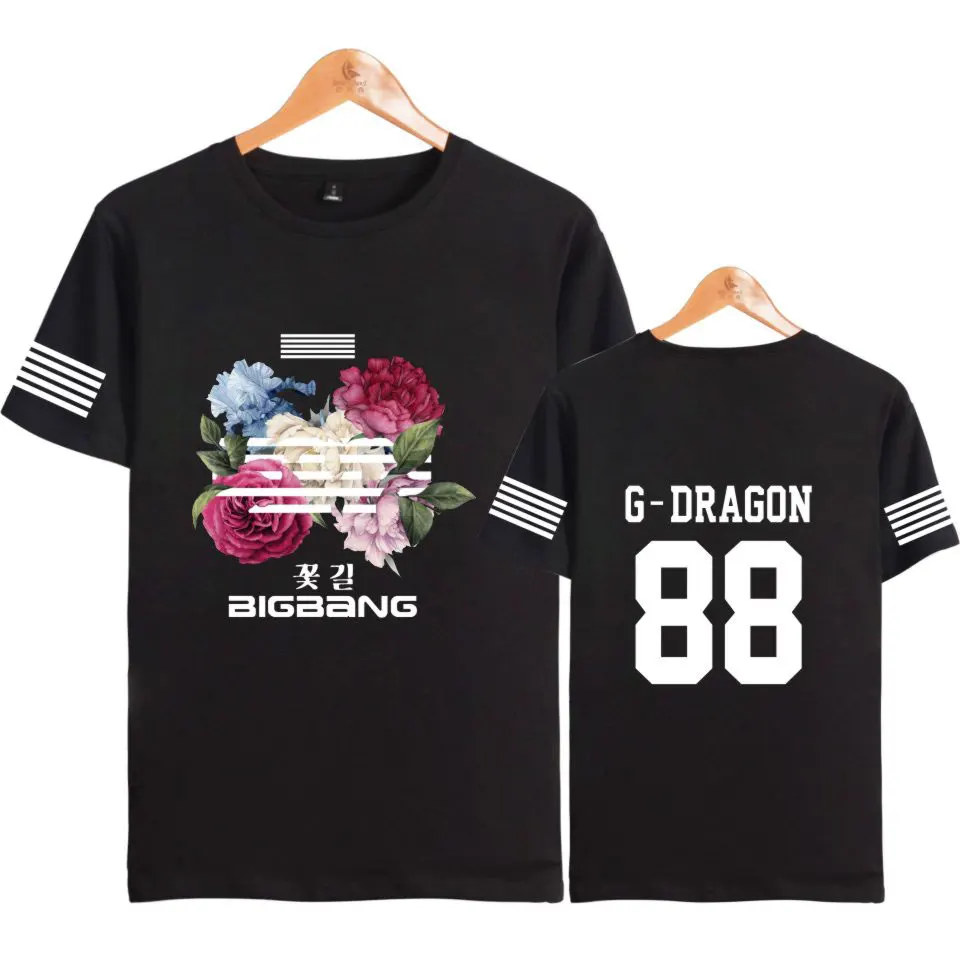 Bigbang-メンズとレディースのbigbang Tシャツ,kpop g,Snapdragon