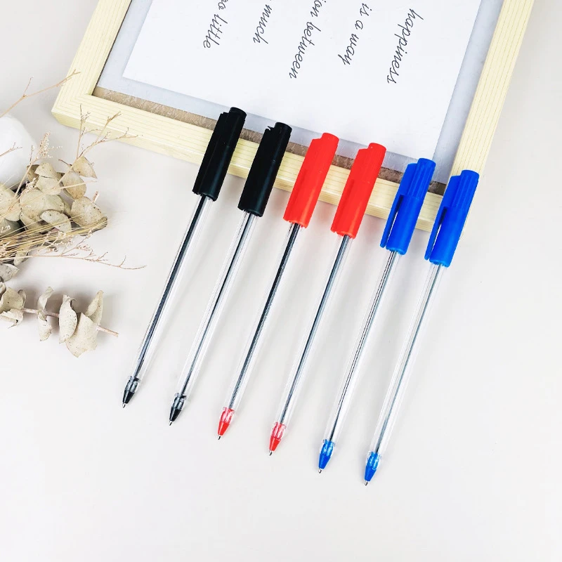 Stylos à bille d'écriture lisse longue durée, stylos à bille simples de haute qualité, papeterie pour étudiants, fournitures scolaires et de bureau, 5/10 pièces