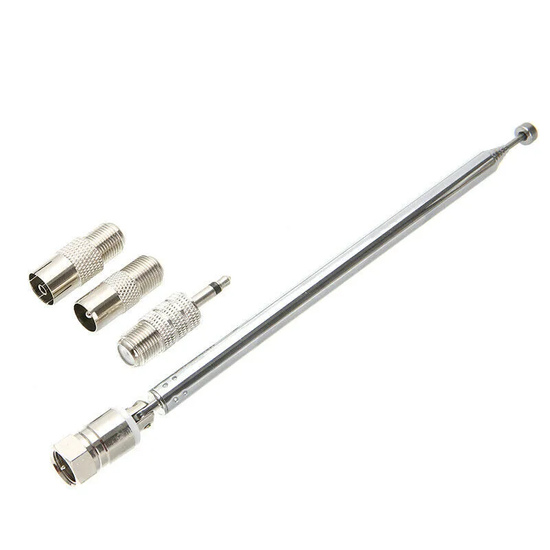 4pcs/set Antenna 75Ω Adapters DAB FM Radio HiFi Mini System Telescopic FM RADIO ANTENNA - Perfect Antenna For FM Radio