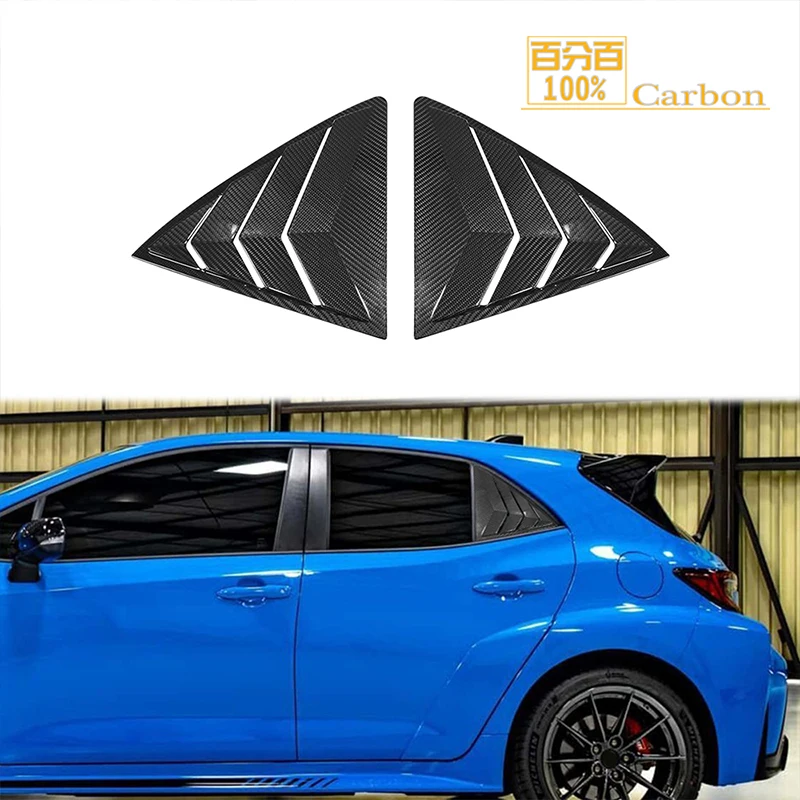 

For Toyota GR Corolla 2023up Dry Carbon Fiber Rear Window Louver Side Air Vent Scoop Cover