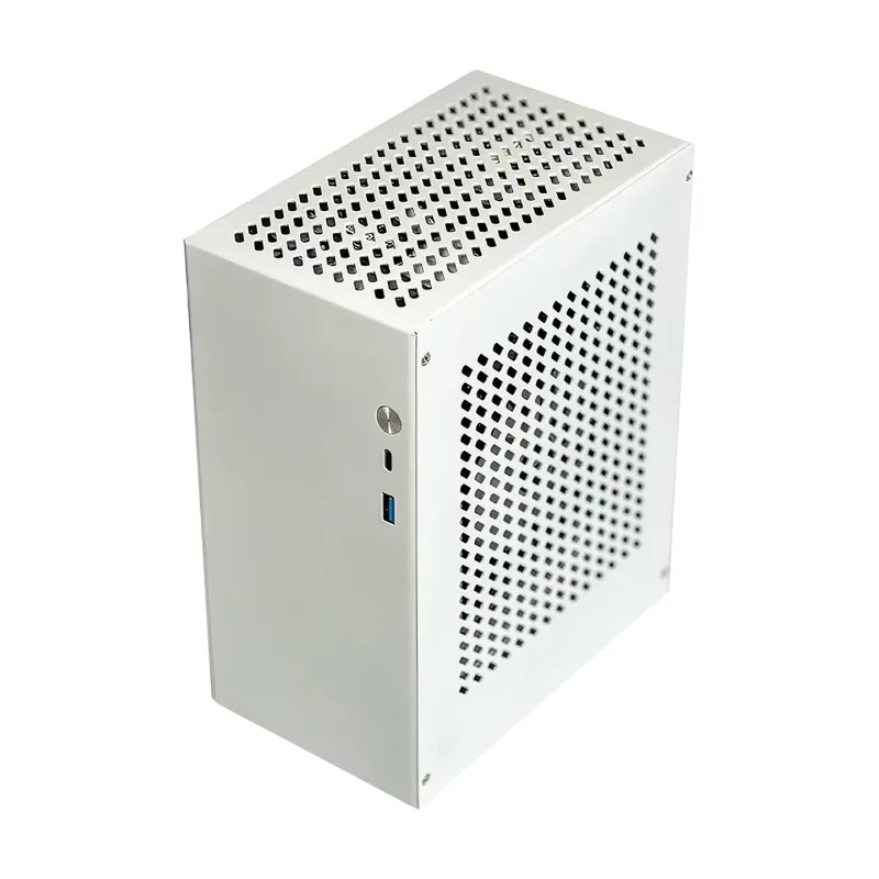M24pro ITX Mini PC Case Portable A4 Handheld Chassis with Side Panel 1U Flex PSU Support Dedicated GPU K39