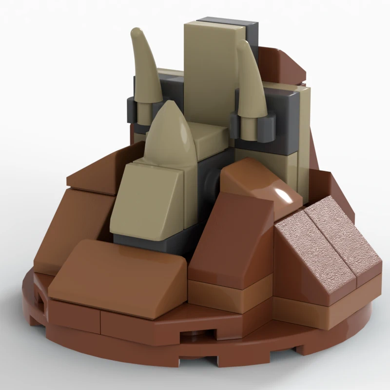 

46 шт. MOC трицератопс ископаемый скелет динозавра DIY образовательная модель строительные блоки игрушки на день рождения подарок сборка для детей