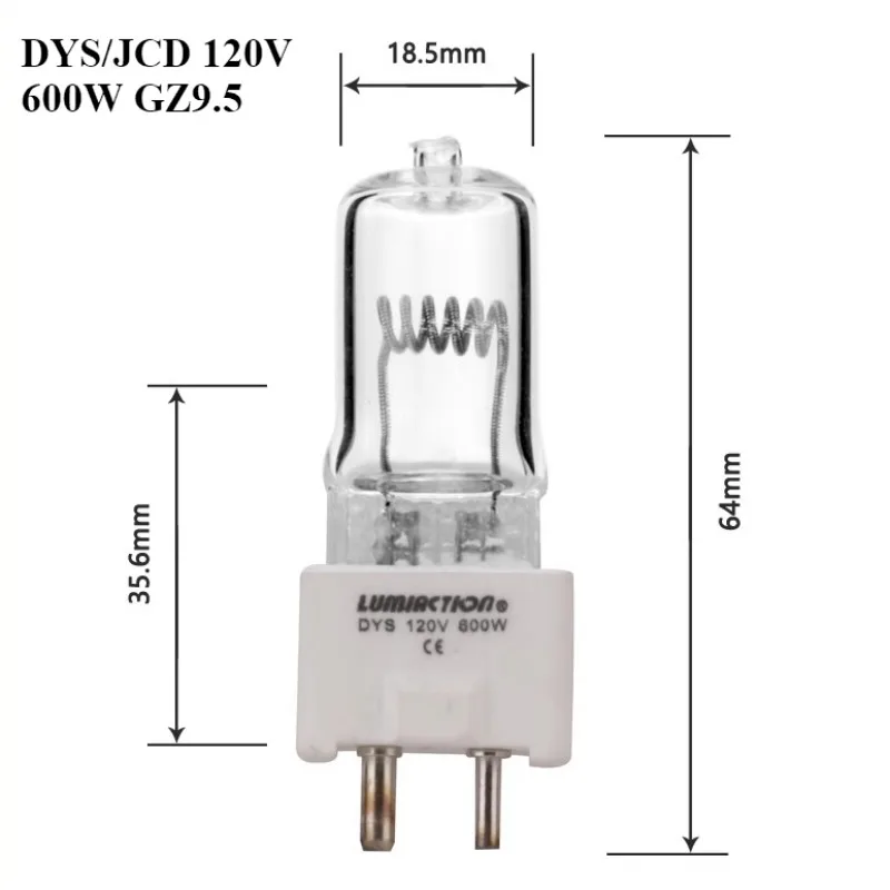 

DYS/JCD 120 В 600 Вт GZ9.5 сферическая лампа лампа для проектора слайд-лампа для проектора