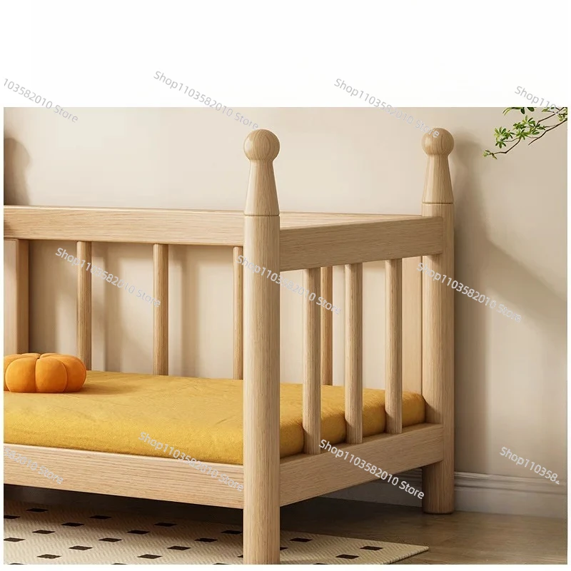 Solid Wood Pet Kennel Bed, Wooden Dog Cat House, Large Medium Small Universal Sleeping Bed for Teddy, Golden Retriever