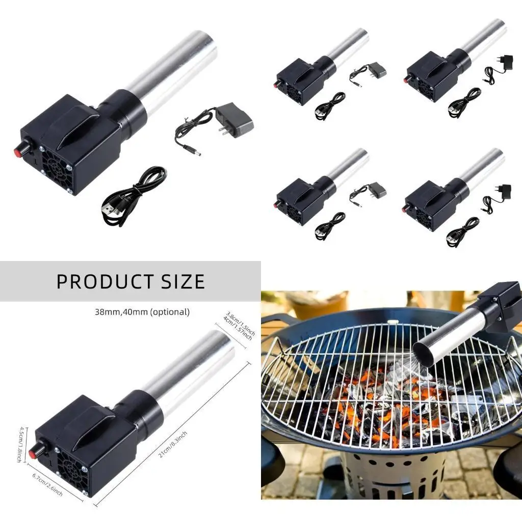 

Y1UD Bbq Air Blower Charcoal Blower Portable Barbecue Electric Fan for Grill