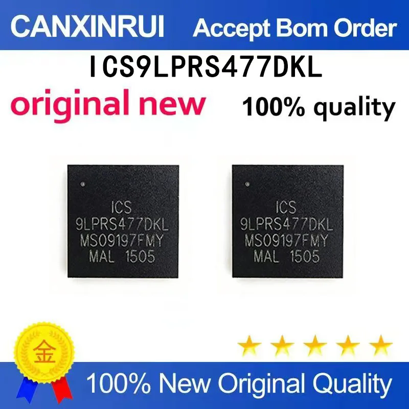 (5-100 PCS)  ICS9LPRS477DKL ICS 9LPRS477DKL Rounded Corner Right Angle Brand New