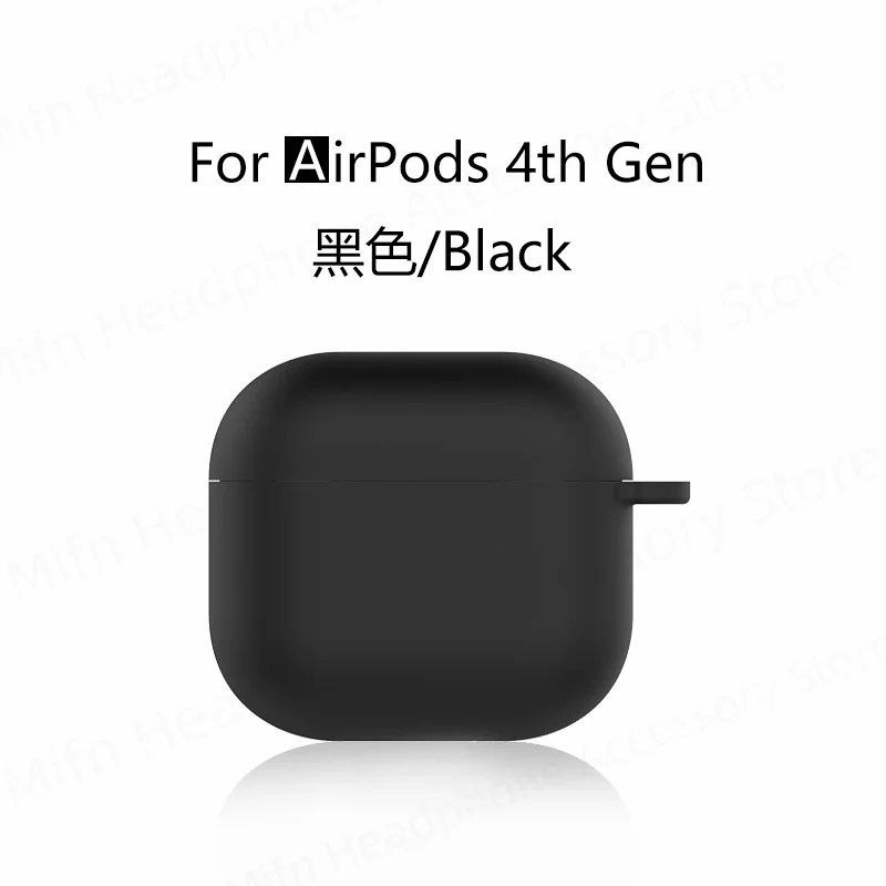 Für Airpods 4 Fall einfarbige Hüllen Kopfhörer Schutzhülle flüssige Silikon Softcover für Frauen für Apple Airpod 4. Generation Fall