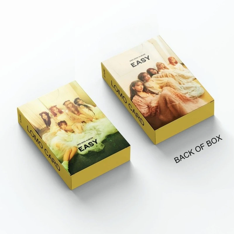LE SSERAFIM 3rd Mini Album "EASY" LOMO Collectible Card Set - 55-Piece Limited Edition with Custom Storage Case