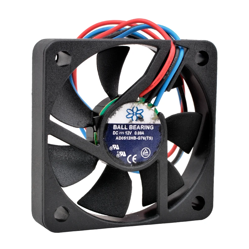 

AD0512HB-G76 5cm 50mm fan 50x50x10mm DC12V 0.09A 5000rpm 3 lines 3pin Cooling fan for small computer CPU