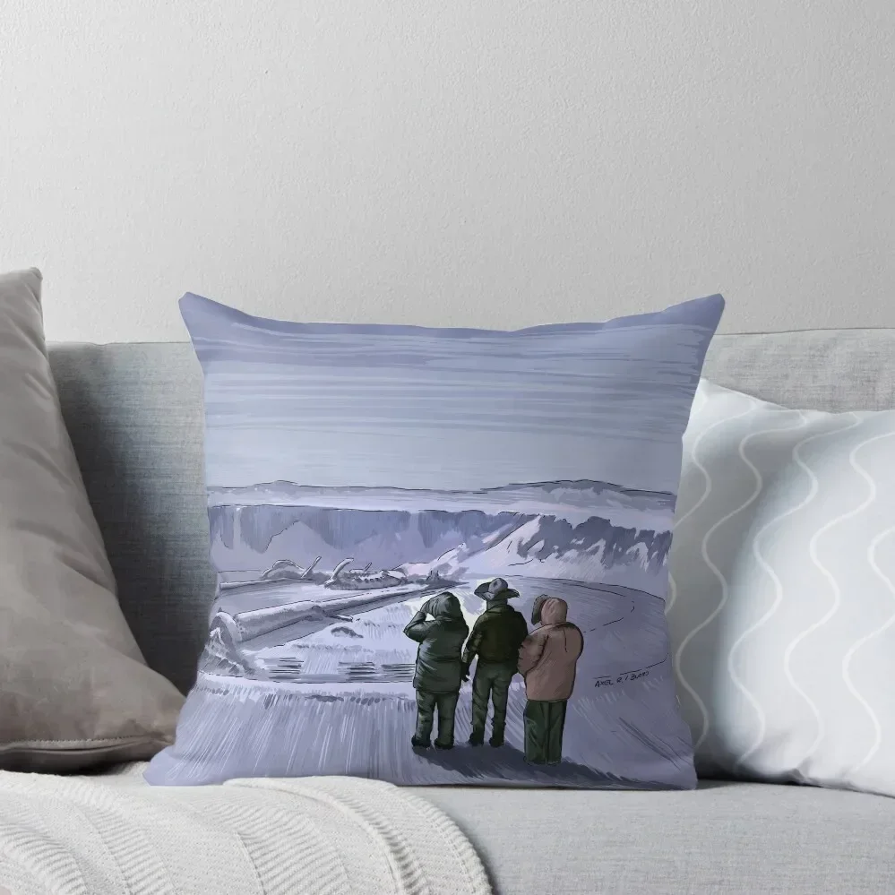 

John Carpenter's The Thing Illustration by Burro Throw Pillow Decorative Cushion Sofa Cushion Cover pillow