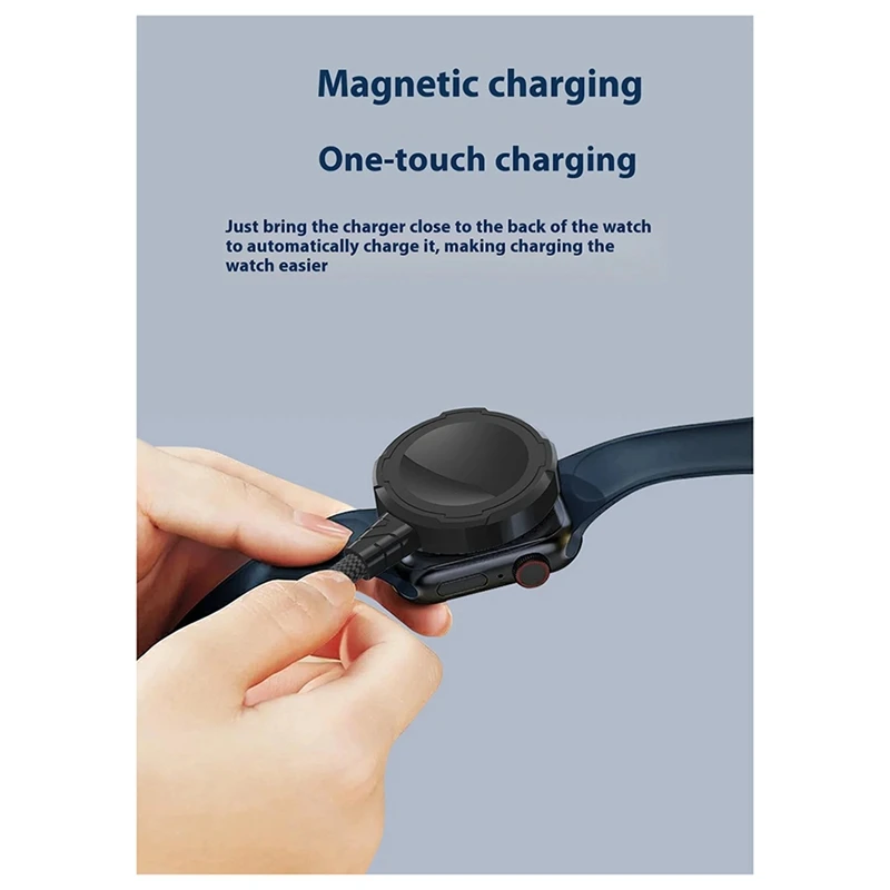 2 In 1 Usb Type C Charger For Samsung Galaxy Watch Magnetic C Usb A Cable 3.94 Fit For Galaxy Watch 5 Pro Classic S22/23