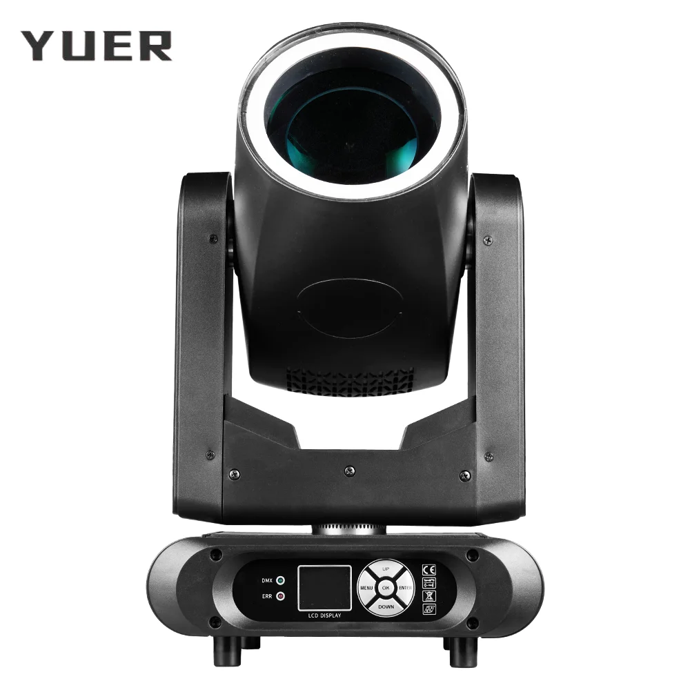 300 واط LED شعاع تتحرك رئيس ضوء مع حلقة قوس قزح تأثير 8 + 18 المنشور 12 ألوان ضوء المرحلة DMX512 ل DJ ديسكو نادي الحفلات بار