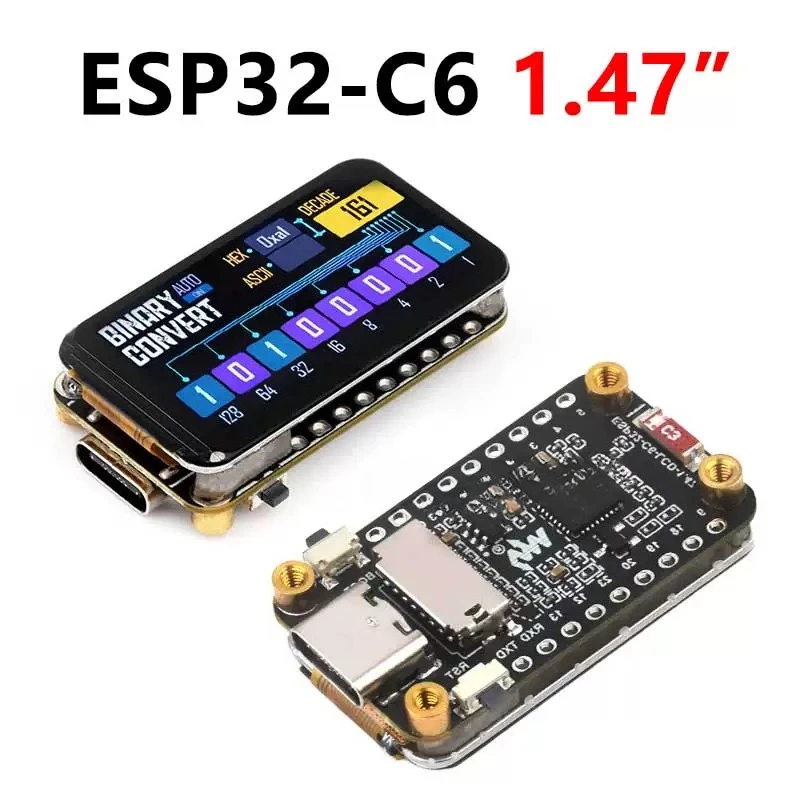 ESP32 C6/S3 development board 1.47 inch 172x320 LCD touch display SD slot compatible with Arduino