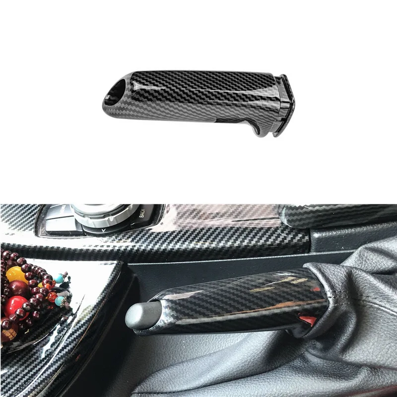 

For BMW 3 Series carbon fiber gear lever E90 F30 handbrake cover modification interior handbrake lever