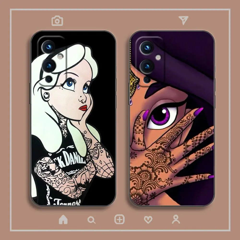 Phone Case For Oneplus 9 8 8T 7 7T 6 6T 5T ACE 2V NORD CE 2 3 LITE N10 N100 5G Pro Case Funda Coque Shell Beauty Princess Ariel