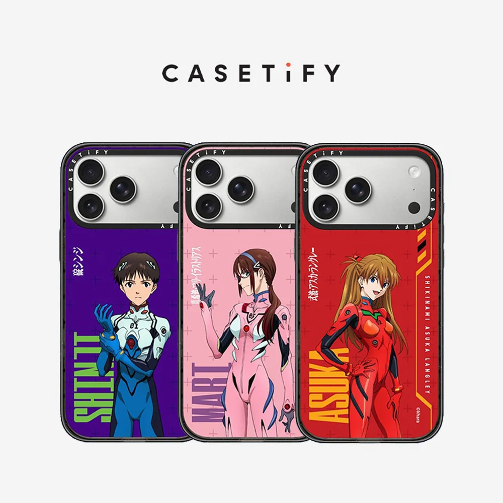 

CASETiFY Evangelion Series Magnetic Drop-proof Case for iPhone 13 14 15 16 17 Pro Max Air Plus Protect Cover