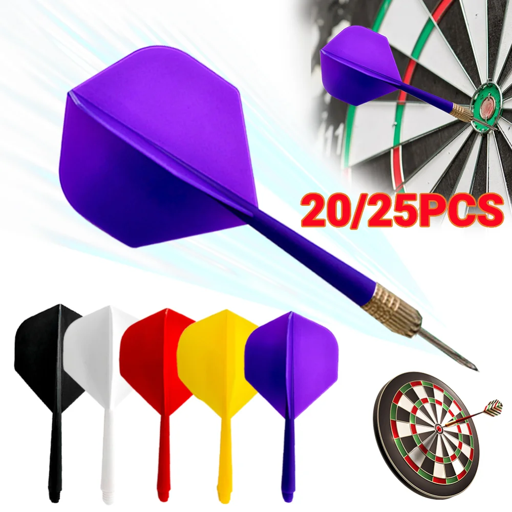 20/25 szt. 2BA zintegrowany wałek do darta i lotki śruba o standardowym kształcie w jednym lotku do darta plastikowe akcesoria do darta zapobiegające upadkowi