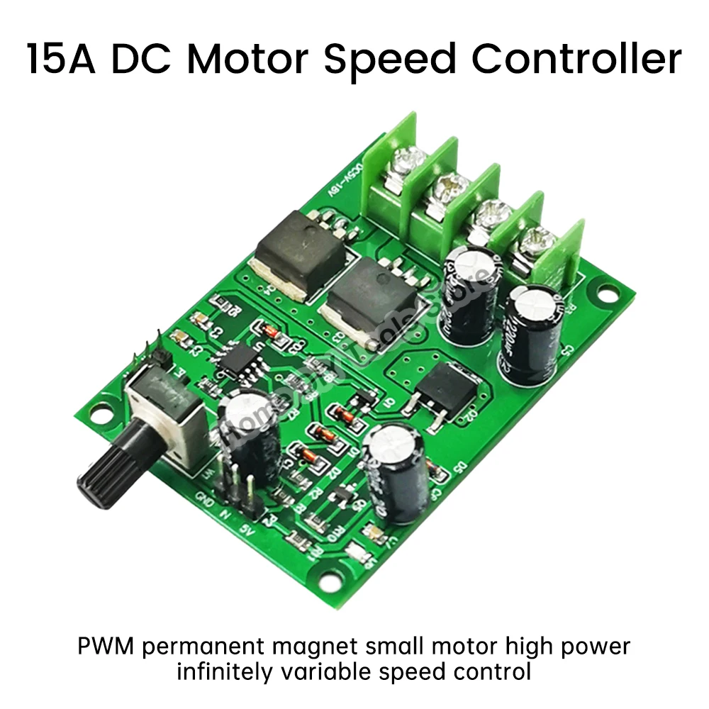 DC5-18V 15A DC Motor Driver Controller Board with Reverse Voltage Over Current Protection for Hard Drive Motor