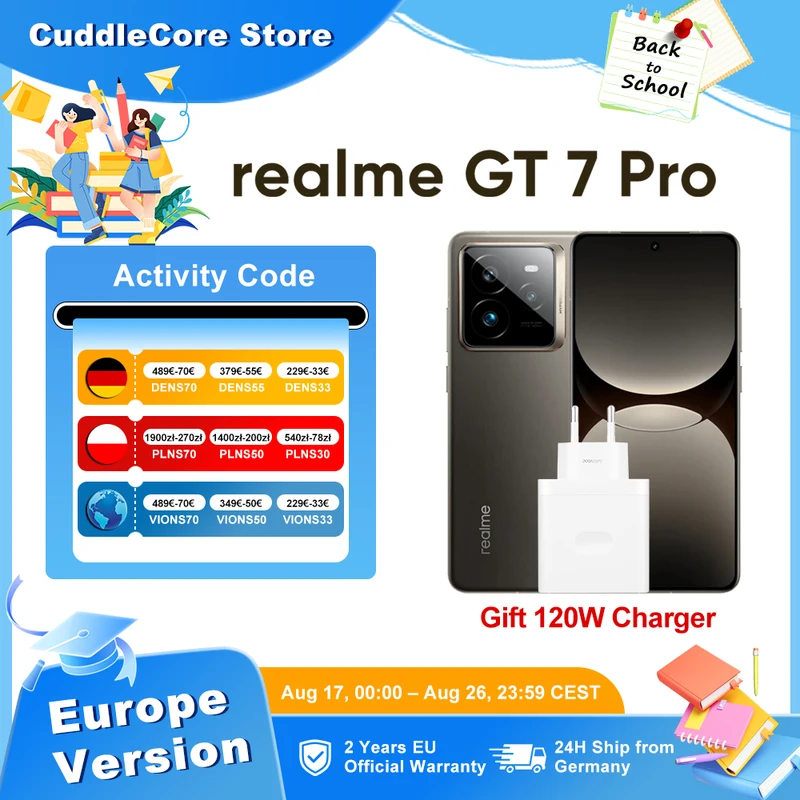realme GT 7 Pro 5G Snapdragon 8 Elite — la batteria di un power bank in un telefono