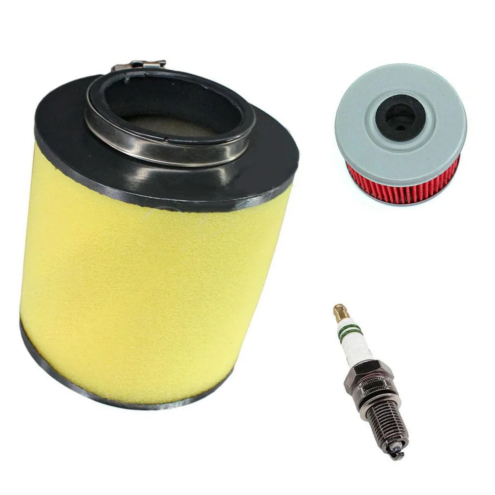 Air Filter & Spark Plug & Oil Filter For Recon 250 TRX250TM TRX250X Air Service Kit Garden Power Tool Accessories For Honda