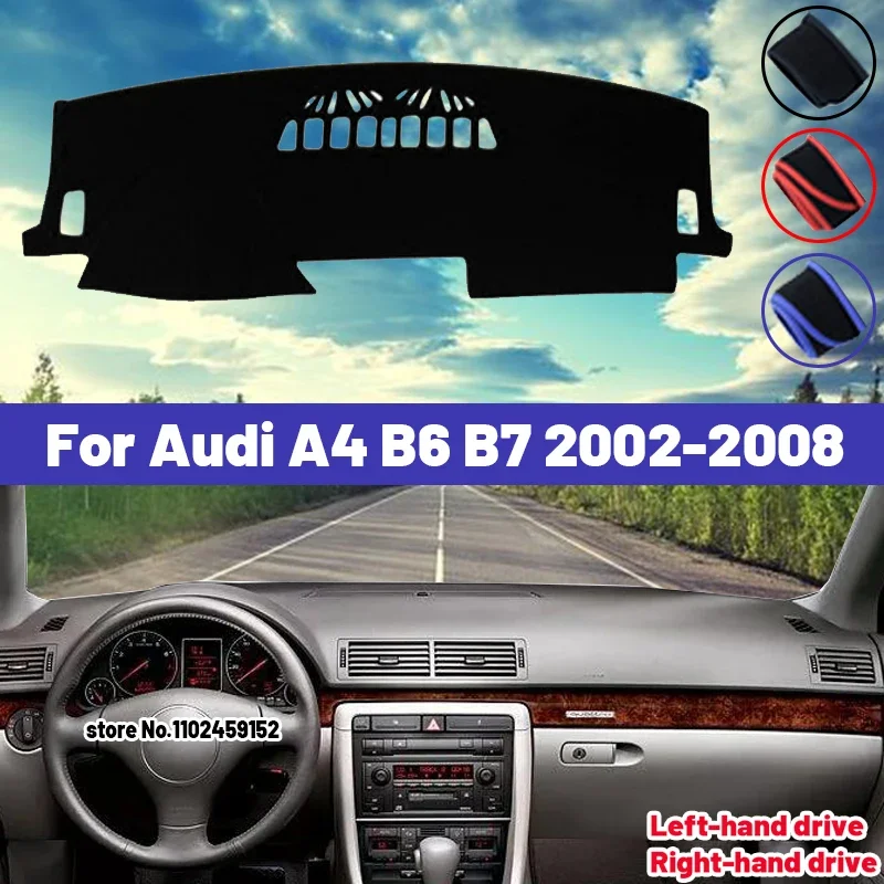 

High Quality For Audi A4 B6 B7 2002 2003 2004 2005 2006 2007 2008 Dashboard Cover Mat Sun Shade Avoid Light Pad Carpets Anti-UV