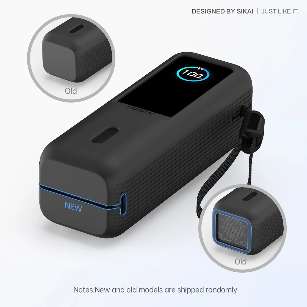 Silikon-Schutzhülle, staubdichte Abdeckung, Reise-Tragetasche für Anker Zolo 25000mAh 165W Powerbank, TF/SIM-Aufbewahrungstasche – Detail 1